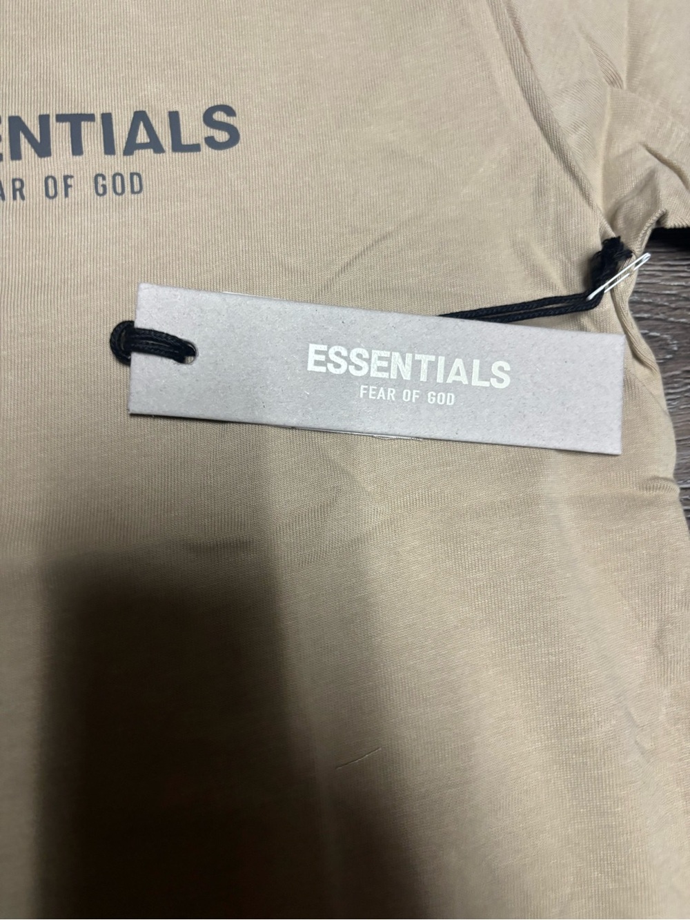 Fw21 fear of god essentials Linen tee - Picture 2 of 6